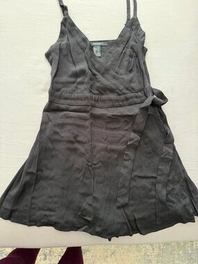 Forever 21 Black Wrap Mini Romper